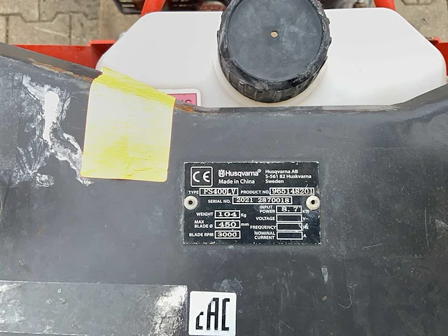 2021 husqvarna fs400lv asfaltzaagmachine / betonzaagmachine - afbeelding 7 van  7
