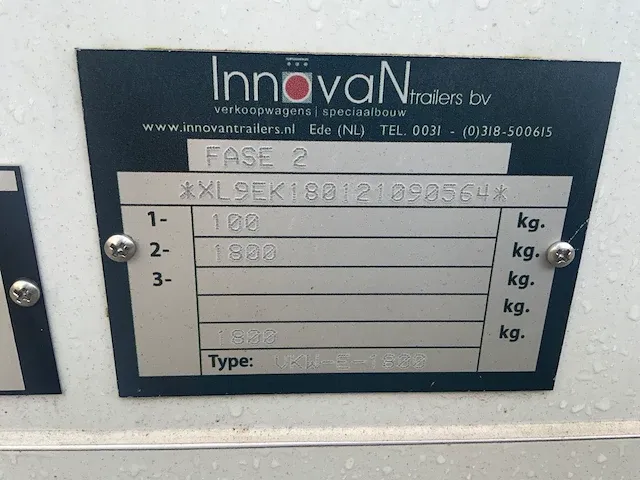 2021 innovan trailers kr20 foodtruck / marktkraam / promotiewagen - afbeelding 27 van  28
