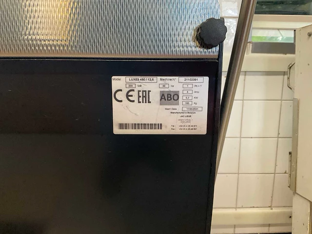 2021 jac liege luxe3 / 450 - broodsnijmachine - afbeelding 2 van  4