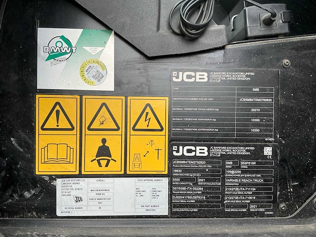2021 jcb 555p-210r roterende verreiker met uitrusting - afbeelding 86 van  87