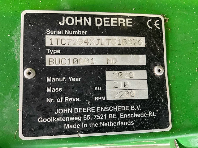 2021 john deere 1585 terraincut zitmaaier - afbeelding 2 van  25