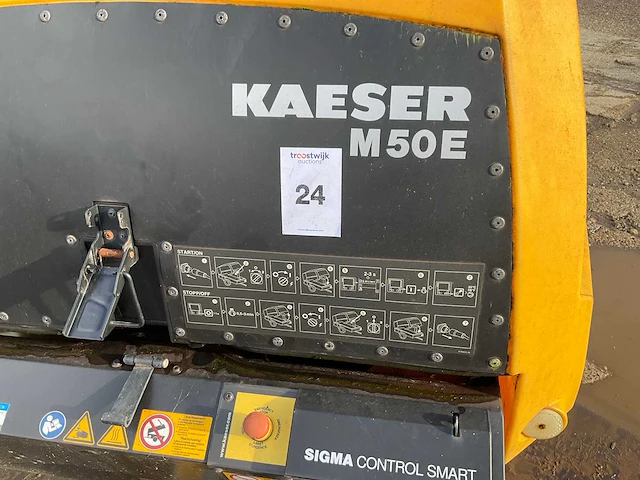 2021 kaeser e-power m50e mobiele luchtcompressor elektrisch - afbeelding 9 van  12