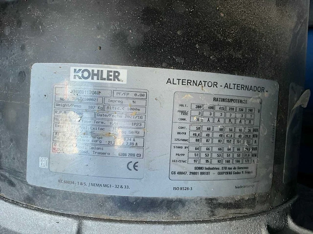 2021 kohler j66c3 noodstroomaggregaat - afbeelding 7 van  16