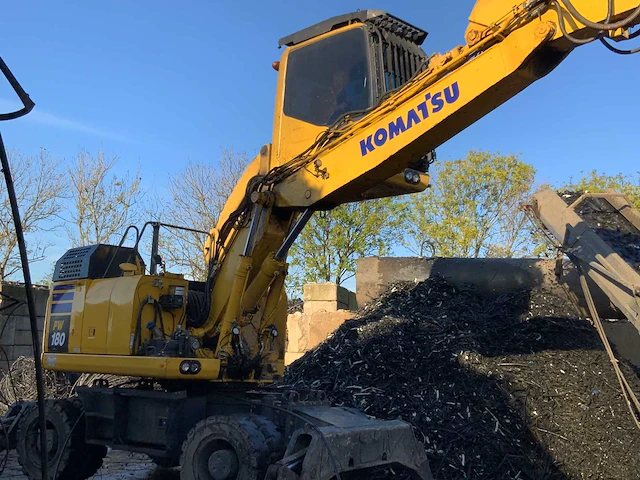 2021 komatsu pw180-11e0 wielgraafmachine - afbeelding 5 van  43