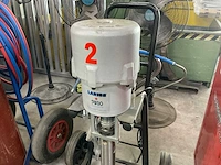 2021 larius sirio 30:1 airless pneumatische pomp op trolley - afbeelding 2 van  5