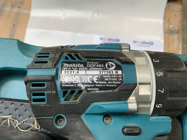 2021 makita ddf484 accuboormachine - afbeelding 2 van  3
