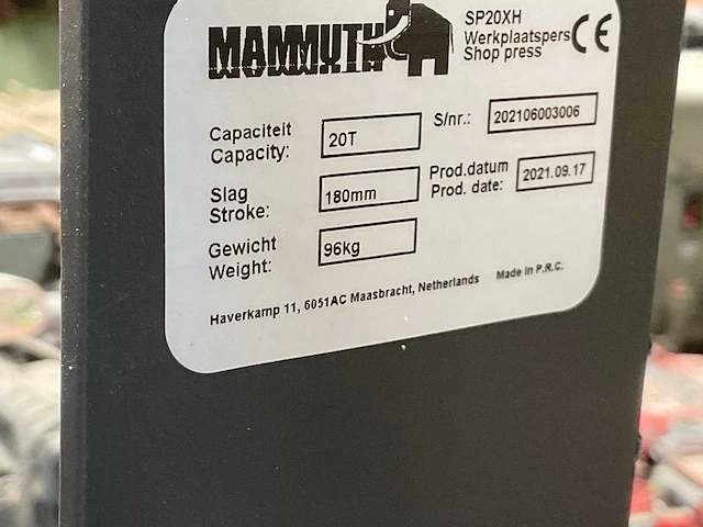 2021 mammuth sp20xh garagepers - afbeelding 6 van  6