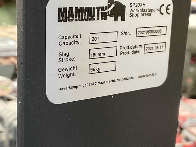 2021 mammuth sp20xh garagepers - afbeelding 7 van  7