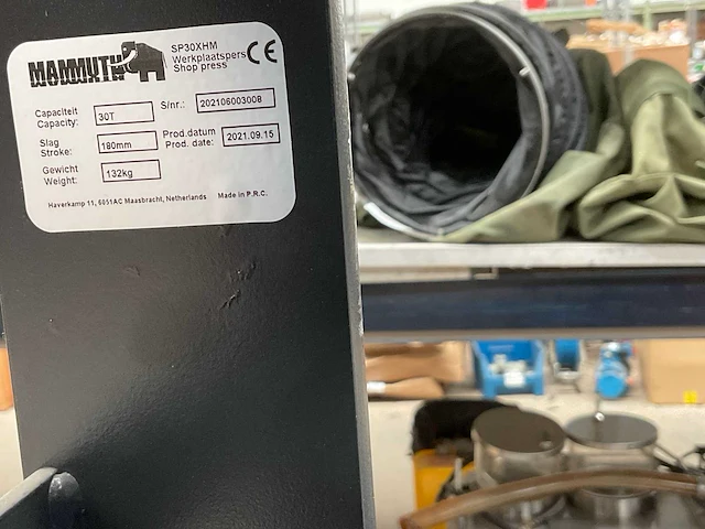 2021 mammuth sp30xhm werkplaatspers - afbeelding 8 van  8