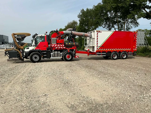 2021 mercedes-benz unimog uge-453 met gögl mht 1700 aanhangwagen - afbeelding 2 van  42