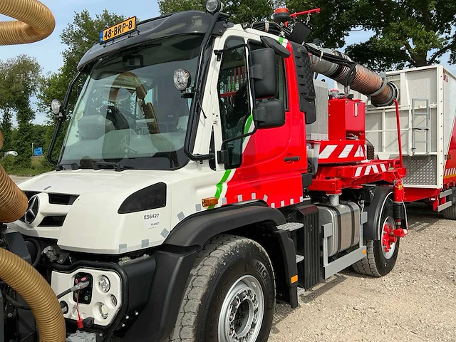 2021 mercedes-benz unimog uge-453 met gögl mht 1700 aanhangwagen - afbeelding 10 van  42