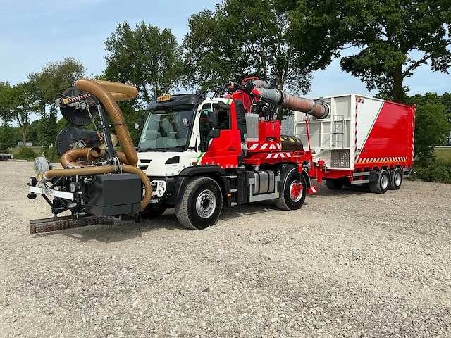 2021 mercedes-benz unimog uge-453 met gögl mht 1700 aanhangwagen - afbeelding 1 van  42