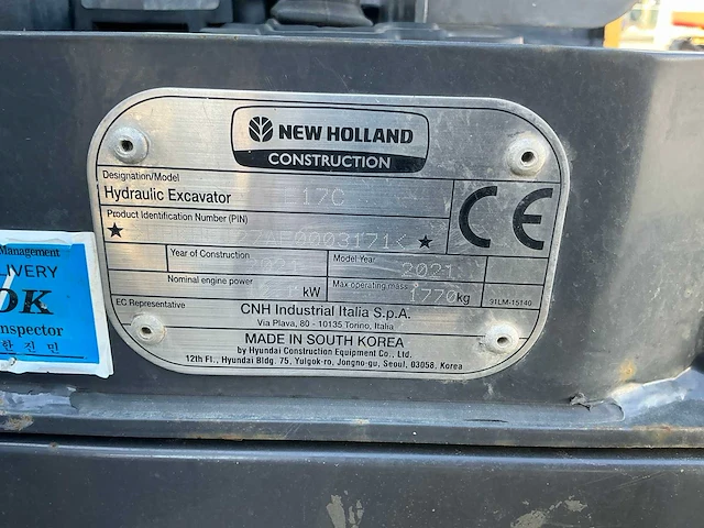 2021 new holland e17c minigraafmachine - afbeelding 30 van  36