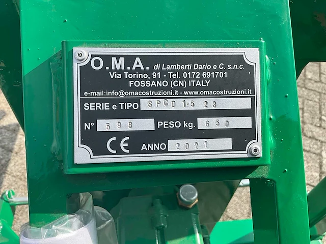 2021 o.m.a spco 15 23t mobiele palenklover / voorklover - afbeelding 10 van  21
