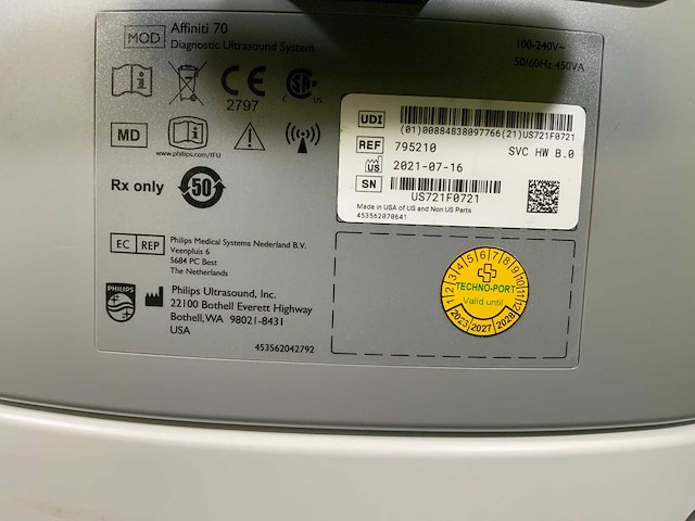 2021 philips affiniti 70w ultra sound machine - afbeelding 15 van  27