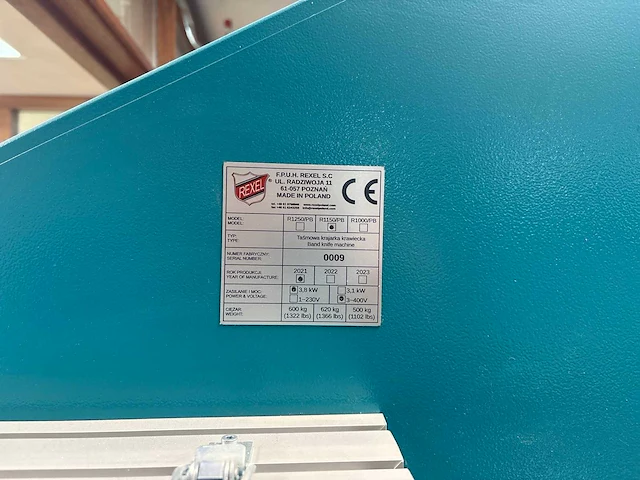 2021 rexel r1150/pb lintzaagmachine - afbeelding 9 van  19