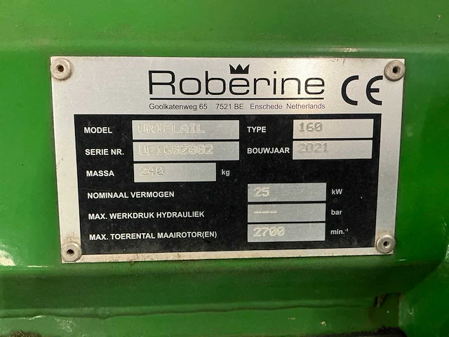 2021 roberine uniflail 160 klepelmaaier - afbeelding 2 van  10