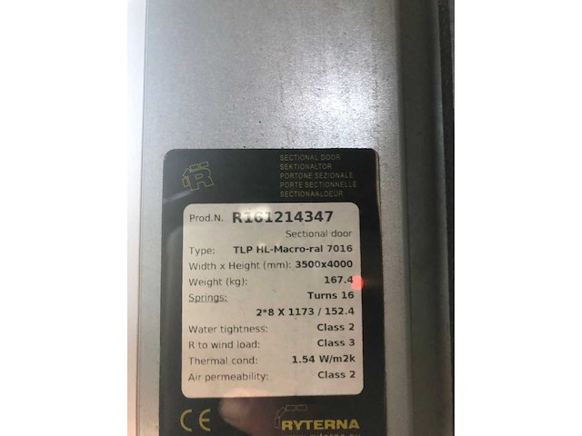 2021 ryterna overheaddeur (3,50x4,00 mtr) - afbeelding 6 van  6