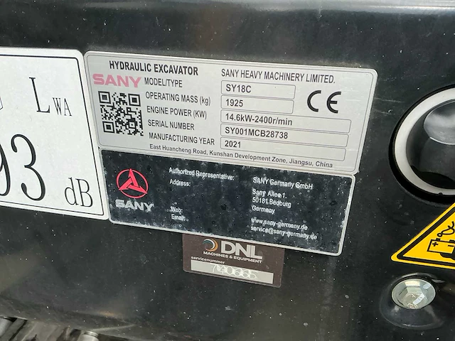 2021 sany sy18c rupsgraafmachine - afbeelding 2 van  41