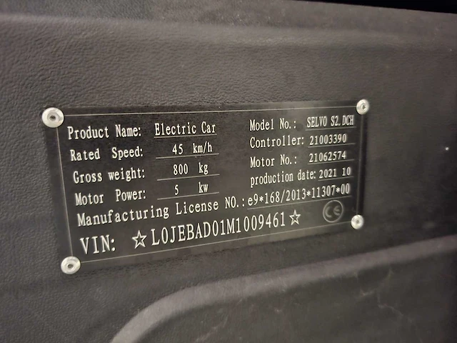 2021 selvo s2 dch bedrijfswagen - afbeelding 5 van  13