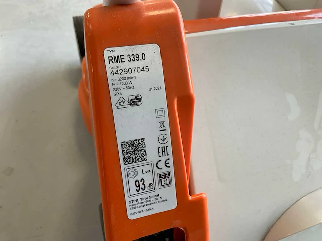 2021 stihl rme 339 elektrische grasmaaier - afbeelding 5 van  6