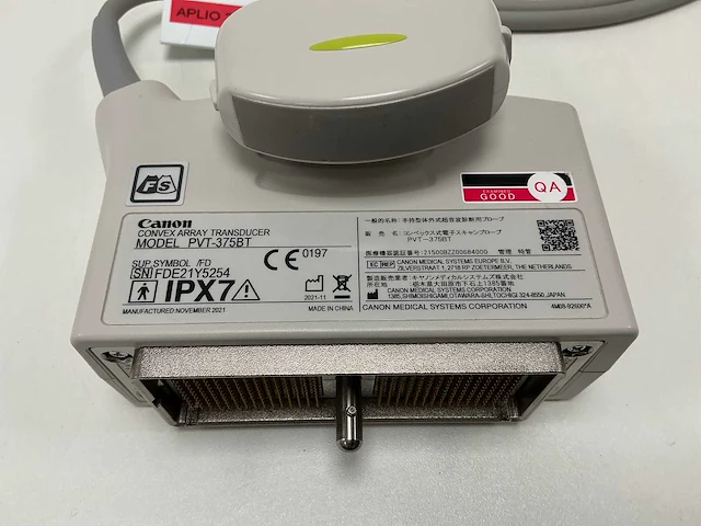 2021 toshiba pvt-375bt ultrasound transducer - afbeelding 2 van  2