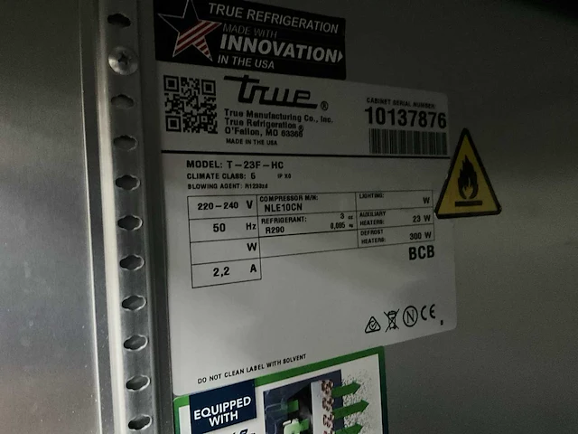 2021 true t-23f - hc mobiele rvs vrieskast - afbeelding 2 van  10
