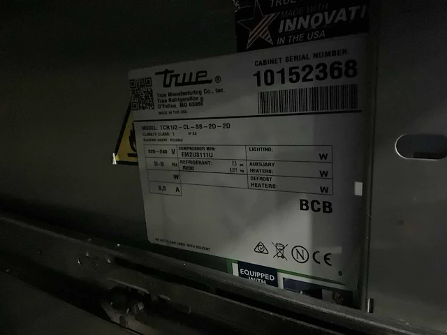 2021 true tcr 1/2-cl-ss-2d mobiele koelwerkbank - afbeelding 8 van  8