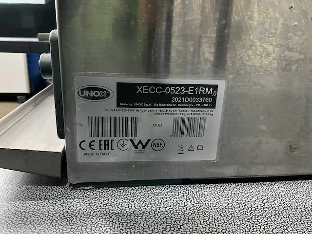 2021 unox xecc-0523-e1rm combisteamer - afbeelding 7 van  7