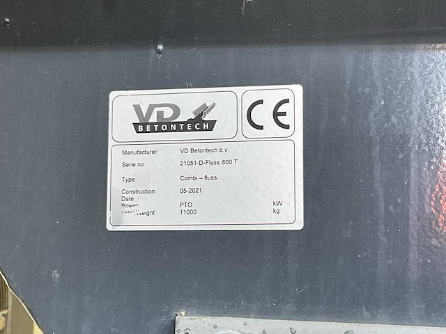 2021 vd betontech combi-fluss mobiele betoncentrale + oplegger - afbeelding 25 van  38