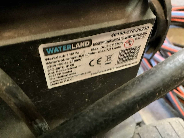 2021 waterland hd-165md hogedrukreiniger - afbeelding 3 van  11