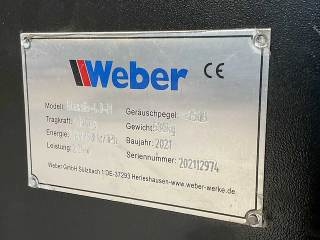 2021 weber klassik 4.0-m hefbrug - afbeelding 2 van  10