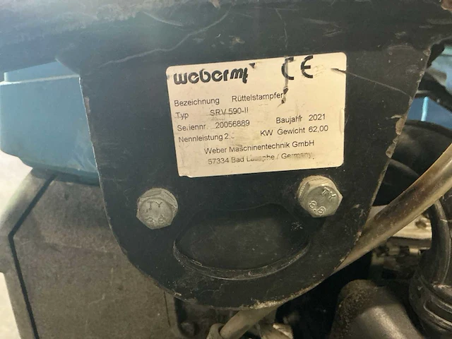 2021 weber srv 590-ii trilstamper - afbeelding 4 van  6