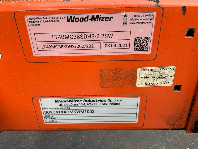 2021 wood-mizer lt40 wide lintzaagmachine - afbeelding 73 van  81