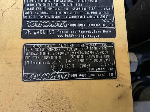 2021 yanmar c50r-5a tv dumper - afbeelding 17 van  30