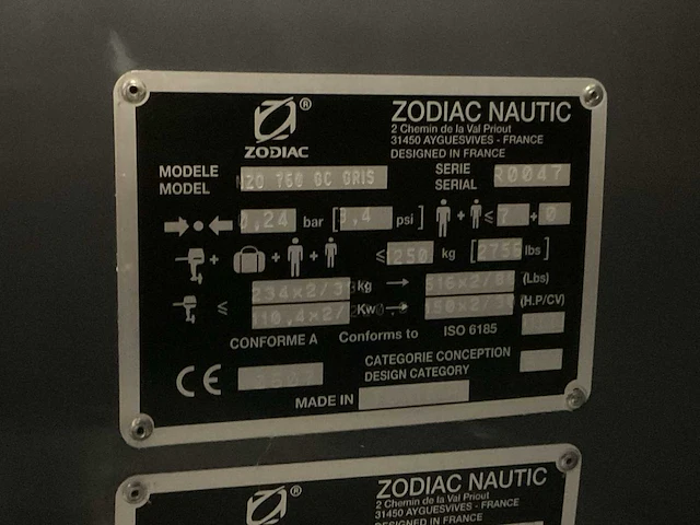 2021 zodiac n-zo 760 rib boot - afbeelding 18 van  26
