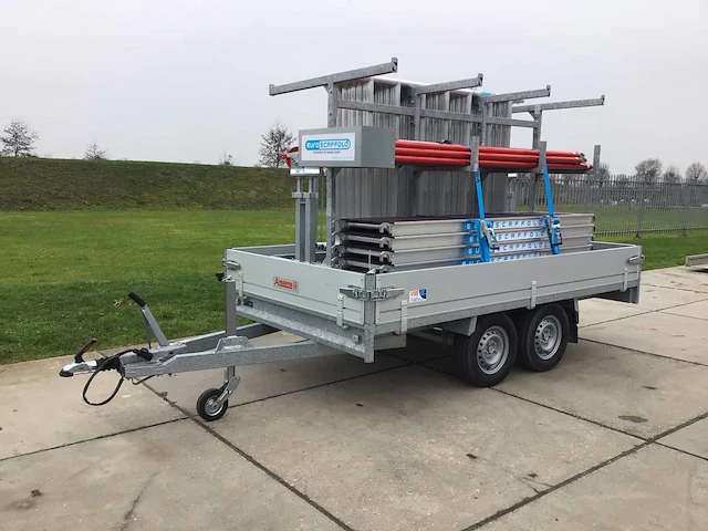 2022 anssems psx-2 2500kg plateauwagen incl. steigermaterialen - afbeelding 1 van  11