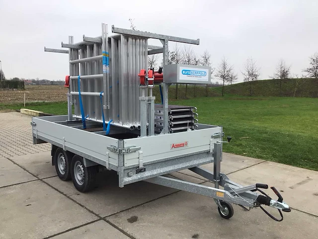2022 anssems psx-2 2500kg plateauwagen incl. steigermaterialen - afbeelding 7 van  11