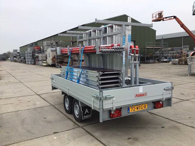 2022 anssems psx-2 2500kg plateauwagen incl. steigermaterialen - afbeelding 8 van  11