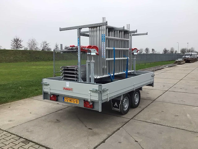 2022 anssems psx-2 2500kg plateauwagen incl. steigermaterialen - afbeelding 9 van  11