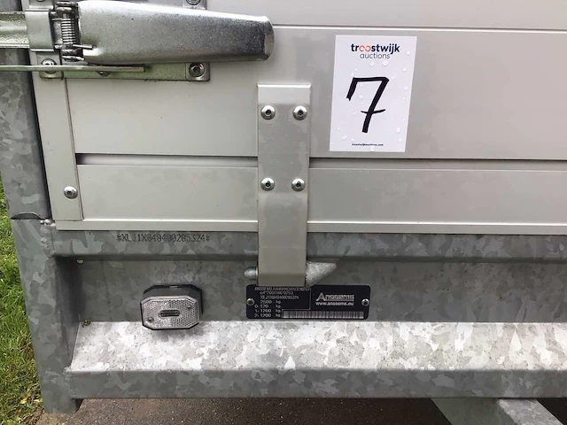 2022 anssems psx2 2500kg plateauwagen aanhangwagen - afbeelding 7 van  8