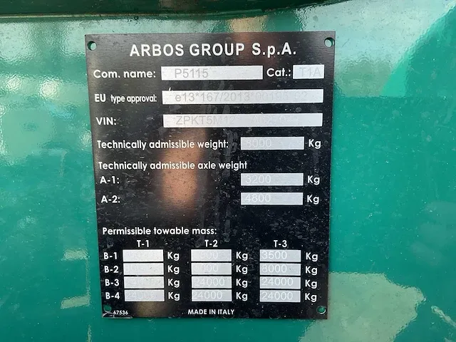 2022 arbos 5115 vierwielaangedreven landbouwtractor - afbeelding 11 van  40