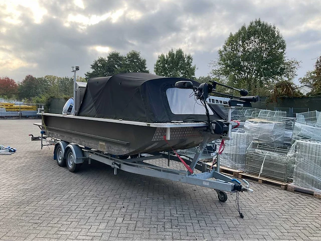 2022 arynboats joy 700 aluminium visboot met trailer - afbeelding 1 van  30