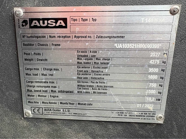 2022 ausa t 144 h x4 ultra compact verreiker - afbeelding 26 van  32