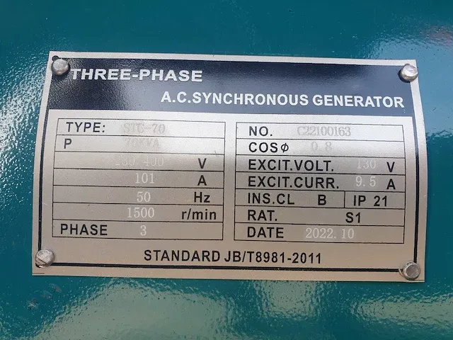 2022 becker bgd-70s stroomgenerator - afbeelding 5 van  13