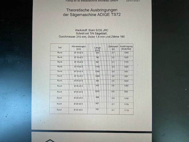 2022 blm/adige ts72 cnc buizenzaagautomaat met opslag unit - afbeelding 17 van  27