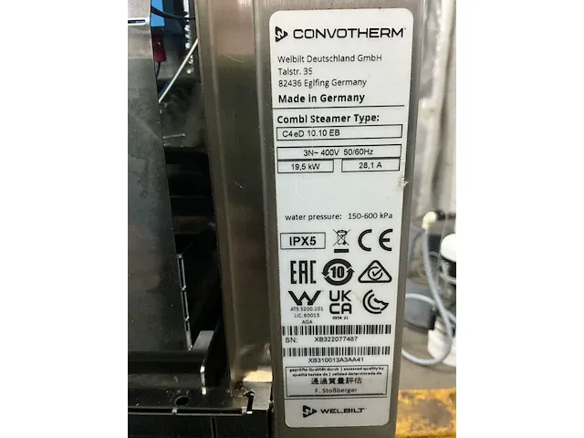 2022 convotherm c4ed 10.10ed combisteamer - afbeelding 12 van  13