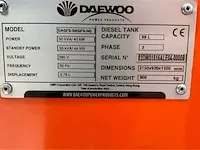 2022 daewoo dagfs-50 noodstroomaggregaat - afbeelding 16 van  20