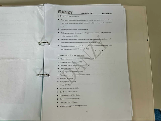 2022 danzy rzscf110-30 super critical co2-reaction plant - afbeelding 76 van  82