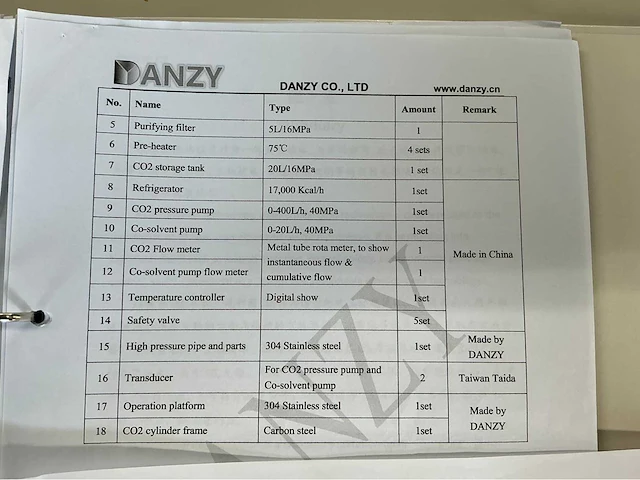 2022 danzy rzscf110-30 super critical co2-reaction plant - afbeelding 77 van  82